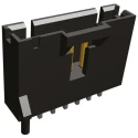 TE Connectivity AMPMODU MTE Series Straight Through Hole PCB Header, 7 Contact, 2.54 mm Pitch, 1 Row, Shrouded 5-104809-6