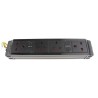 RS PRO 4 Gang Socket Bar, 0.15m Cable Type G Fused, Black, Switchable, 230 V 4 Port 839-9787