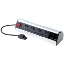 RS PRO 230V 4 Gang Socket Bar with 1m Cable Type G Fused 839-9796