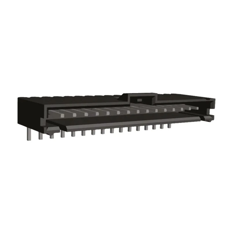 TE Connectivity AMPMODU MTE Series Right Angle Through Hole PCB Header 16 Contacts 2.54 mm Pitch 1 Row Shrouded 6-103634-5