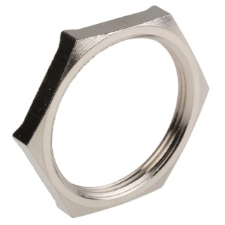 Lapp Silver Nickel Plated Brass Cable Gland Locknut M40 Thread 52103350