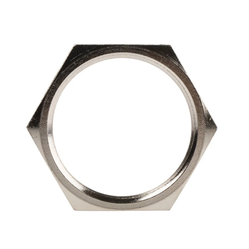 Lapp Silver Nickel Plated Brass Cable Gland Locknut M40 Thread 52103350