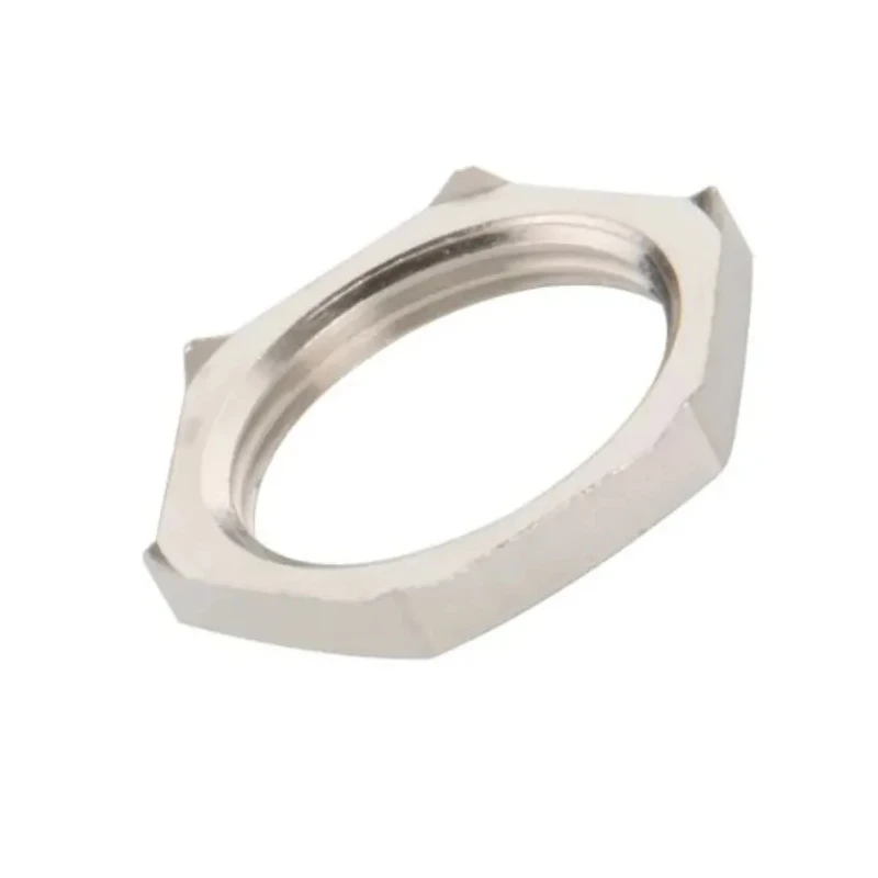 Lapp Silver Nickel Plated Brass Cable Gland Locknut M40 Thread 52103350