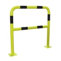 RS PRO Yellow and Black Steel Safety Barrier Safety Railing 1m Height 40mm Diameter 840-0629