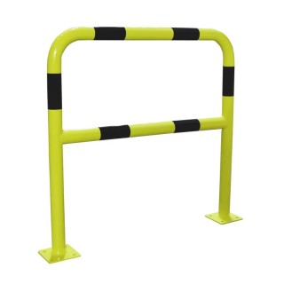RS PRO Yellow and Black Steel Safety Barrier Safety Railing 1m Height 40mm Diameter 840-0629
