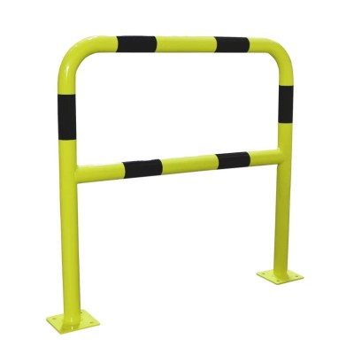 RS PRO Steel Safety Barrier Yellow Black with Black Tape 1m Height 60mm Diameter 840-0631