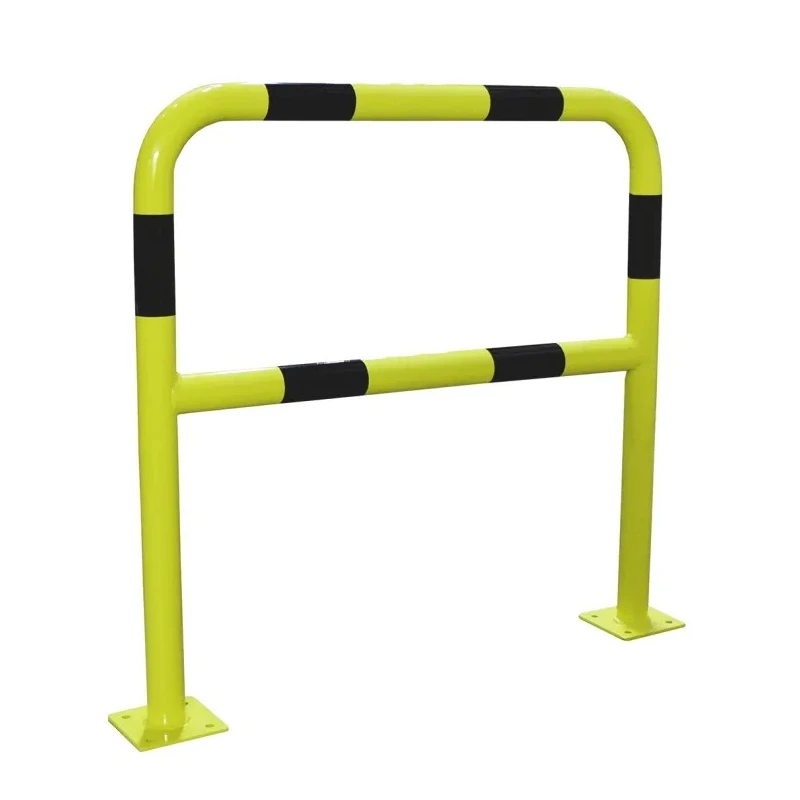 RS PRO Steel Safety Barrier Yellow Black with Black Tape 1m Height 60mm Diameter 840-0631