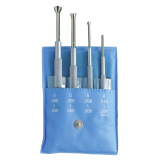 RS PRO Hole Gauge Set Steel 4 Piece, Minimum Diameter 3mm, Maximum Diameter 13mm 841-2524