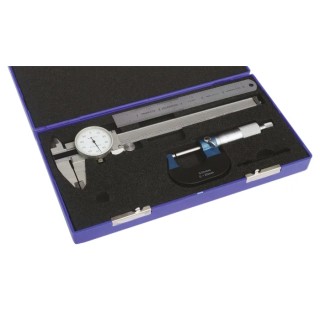 RS PRO Imperial & Metric Measuring Set Stainless Steel 150mm Caliper 25mm Micrometer 841-2527