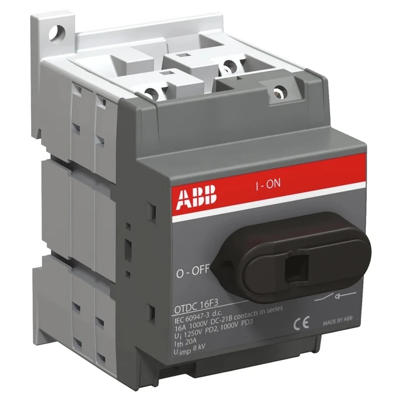 ABB 3-Pole Surface Isolator Switch IP20, 16A, 75 kW OTDC16F3 1SCA121457R1001