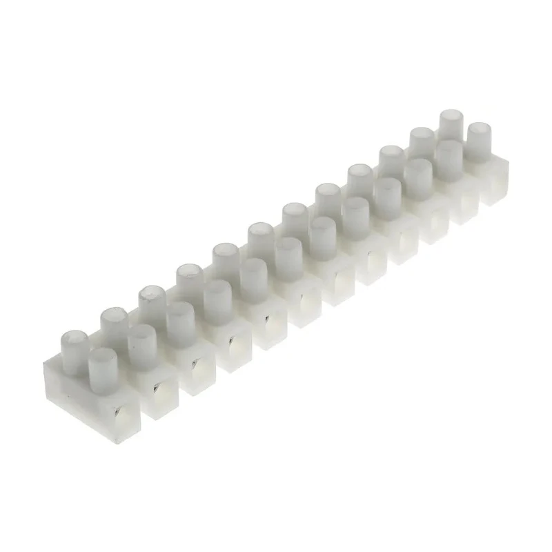 RS PRO Non-Fused Terminal Block, 12-Way, 12AWG Wire Size, 24A Current, 450V, Polyamide, Screw Termination 840-7935