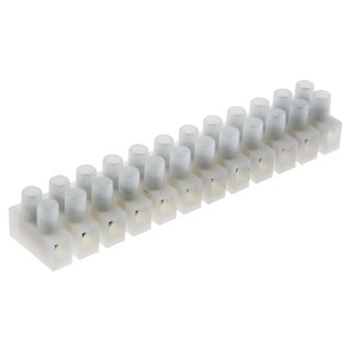 RS PRO Non-Fused Terminal Block, 12-Way, 14AWG Wire Size, 20A Current, Polyamide Material, 450V Rated Voltage 840-7929