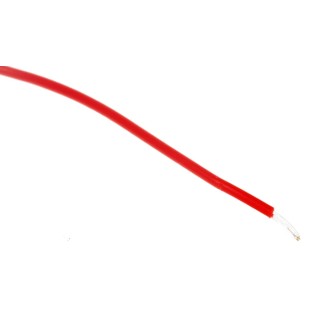 RS PRO Red 0.08 mm² 28 AWG Hook Up Wire, 7/0.12 mm Core Strands, 100 m Length, 300 V, Polytetrafluoroethylene 841-7138