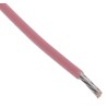 RS PRO Pink 0.22 mm² Hook Up Wire, 24 AWG, 7x0.2 mm Core Strands, 100 m Length, Silver Plated Copper Conductor 841-7232