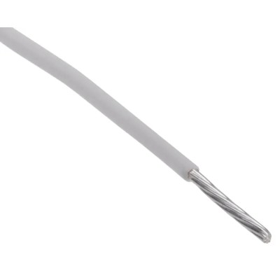 RS PRO White 0.22 mm² Hook Up Wire, 24 AWG, 7/0.2 mm Core Strands, 25 m Length, Polytetrafluoroethylene Insulation 841-7229