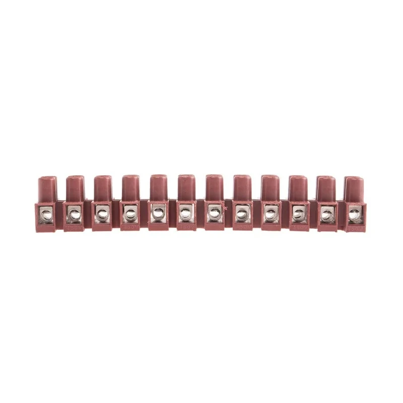 RS PRO Non-Fused Terminal Block, 12-Way, 16AWG Wire Size, 450V, 17.5A Current, 7.8mm Pitch, Dark Brown RS PRO 840-7939