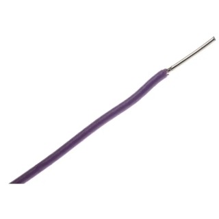 RS PRO 0.22 mm² Purple Hook Up Wire 24 AWG 7x0.2 mm Core Strands 100 m Polytetrafluoroethylene Insulation 841-7251