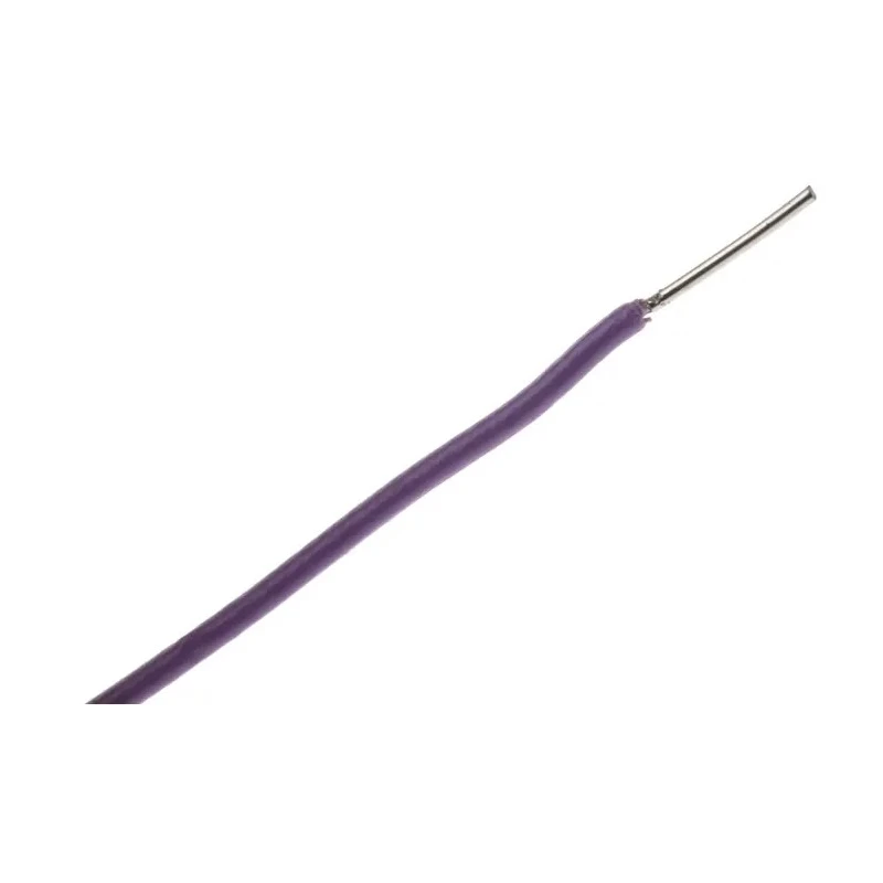 RS PRO 0.22 mm² Purple Hook Up Wire 24 AWG 7x0.2 mm Core Strands 100 m Polytetrafluoroethylene Insulation 841-7251