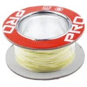 RS PRO Yellow 0.22 mm² Hook Up Wire 24 AWG 7/0.2 mm Silver Plated Copper Conductor PTFE Insulation 100 m 300V 200°C 841-7248