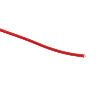 RS PRO Red 0.22 mm² 24 AWG Hook Up Wire 7/0.2 mm Core Strands 100 m PTFE Insulation 300V 200°C 841-7235