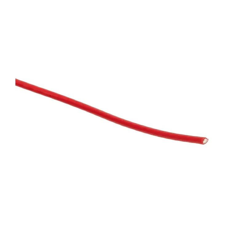 RS PRO Red 0.22 mm² 24 AWG Hook Up Wire 7/0.2 mm Core Strands 100 m PTFE Insulation 300V 200°C 841-7235