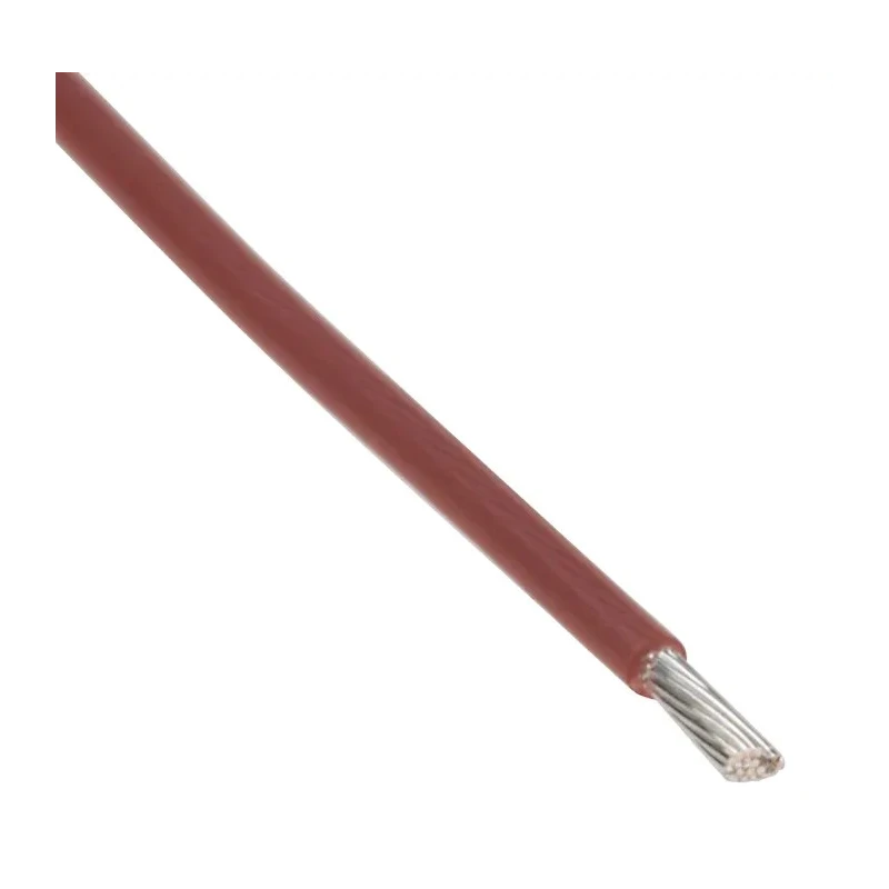 RS PRO Brown 0.34 mm² 22 AWG Hook Up Wire, 19 x 0.15 mm Core Strands, 100 m Length, Polytetrafluoroethylene Jacket 841-7298