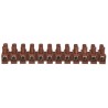 RS PRO Non-Fused Terminal Block 12-Way 12AWG Wire 32A Screw Termination 450V Dark Brown 840-7941