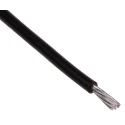 RS PRO Black 0.22 mm² Hook Up Wire 24 AWG 7/0.2 mm Core Strands 25 m Polytetrafluoroethylene 841-7330
