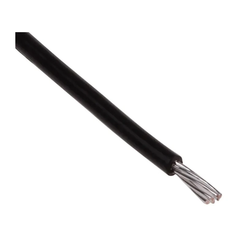 RS PRO Black 0.22 mm² Hook Up Wire 24 AWG 7/0.2 mm Core Strands 25 m Polytetrafluoroethylene 841-7330