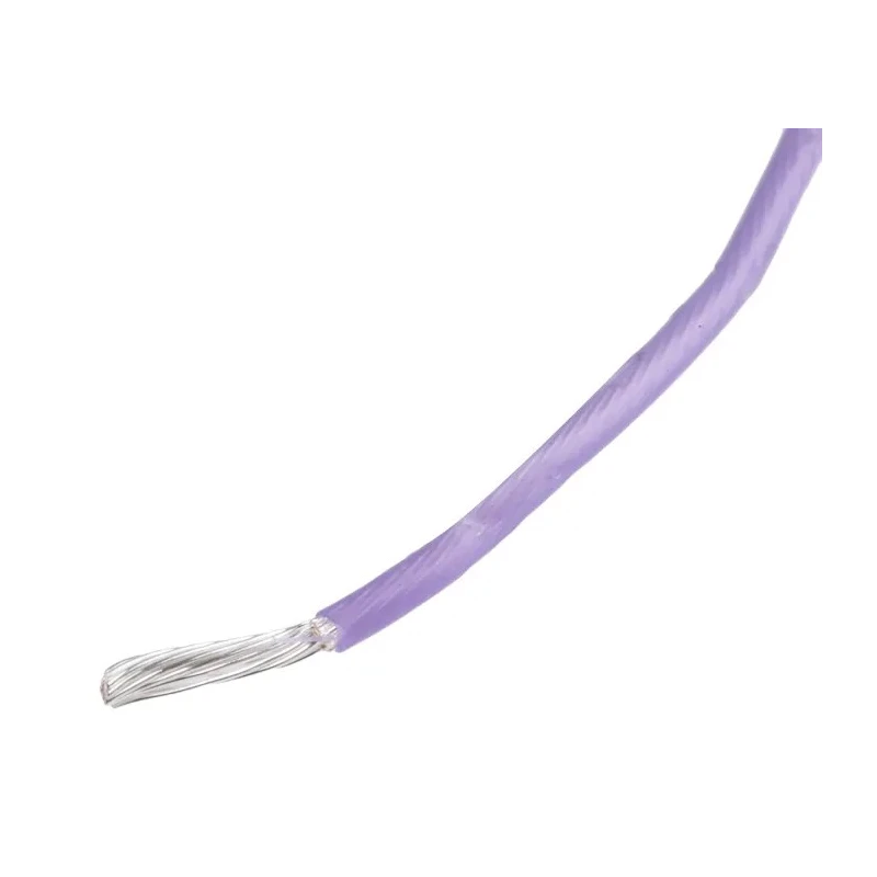 RS PRO Purple 0.6 mm² 20 AWG Hook Up Wire, 19x0.2 mm Strands, 100 m Length, PTFE Insulation 841-7333