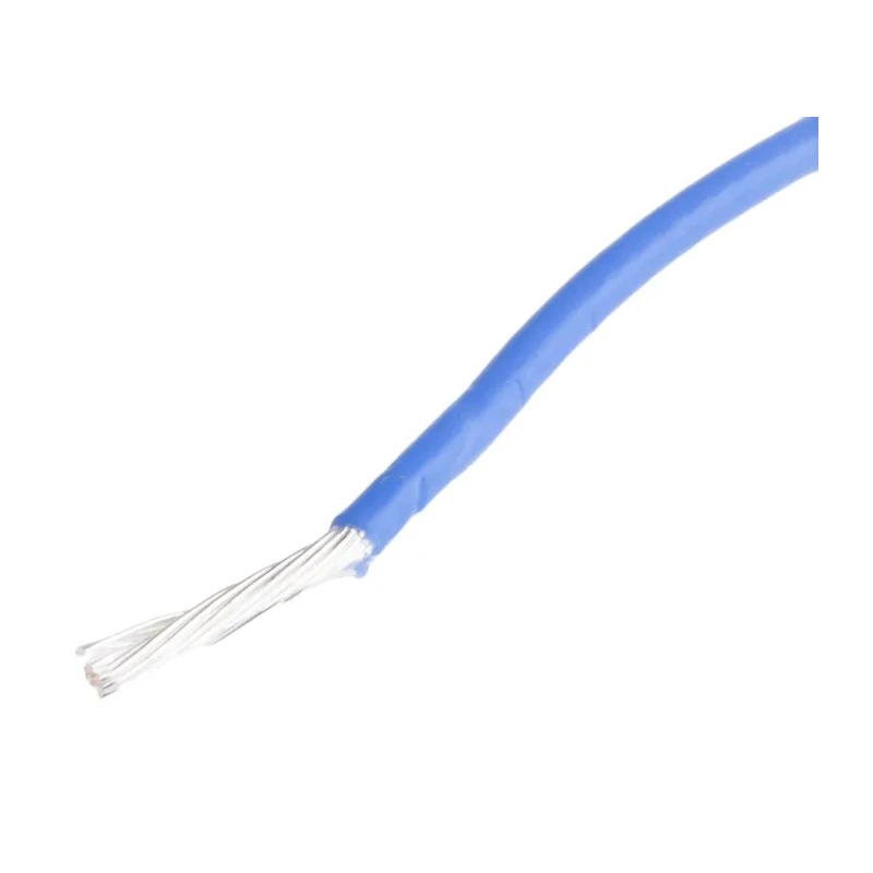 RS PRO Blue 0.6 mm² Hook Up Wire, 20 AWG, 19/0.2 mm Core Strands, 100 m Length, Silver Plated Copper Conductor 841-7318