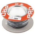 RS PRO Black 0.34 mm² Hook Up Wire, 22 AWG, 19x0.15 mm Strands, 25 m Length, Silver Plated Copper Conductor 841-7399