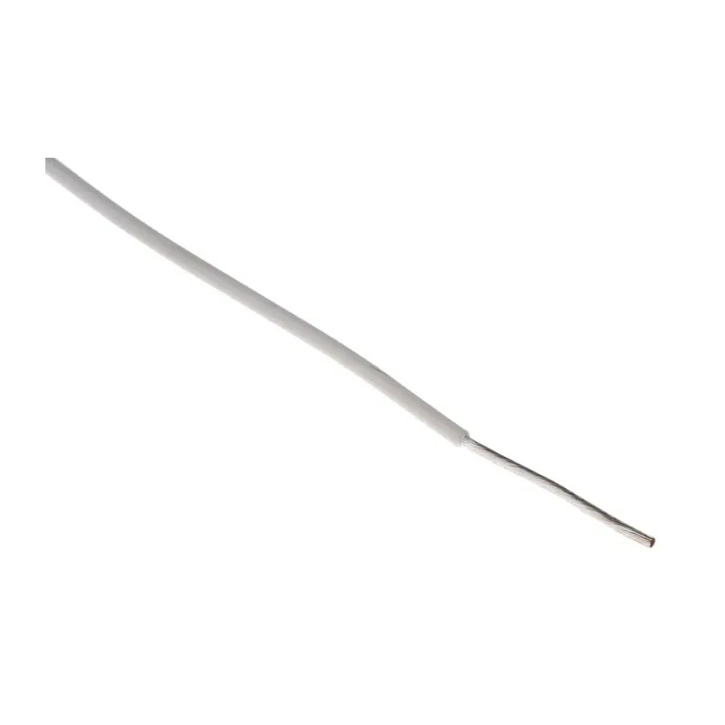 RS PRO White 0.34 mm² Hook Up Wire, 22 AWG, 19 x 0.15 mm Core Strands, 100 m, Polytetrafluoroethylene Jacket 841-7415