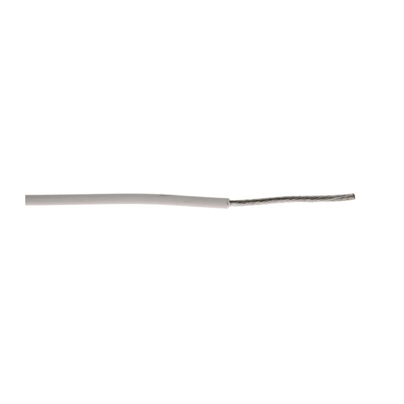 RS PRO White 0.34 mm² Hook Up Wire, 22 AWG, 19 x 0.15 mm Core Strands, 100 m, Polytetrafluoroethylene Jacket 841-7415