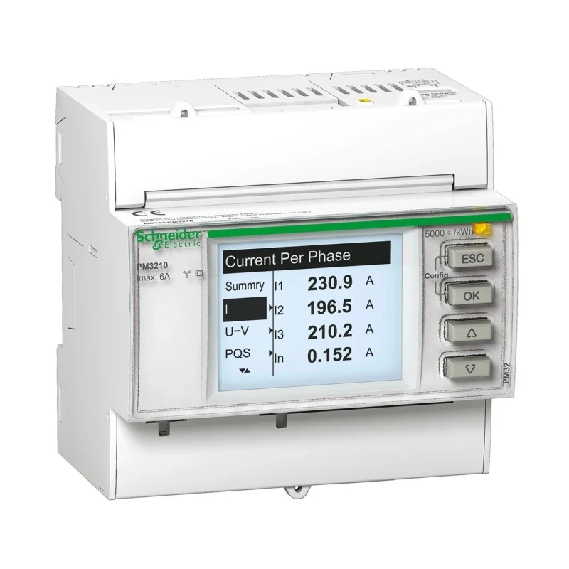 Schneider Electric 1, 3 Phase LCD Energy Meter PM3210 METSEPM3210