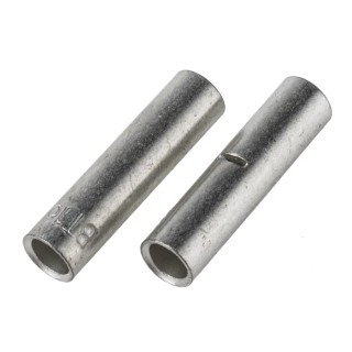 RS PRO Butt Splice Connector Uninsulated Tin Copper Contacts 30mm Length 5.5mm Diameter 841-7677
