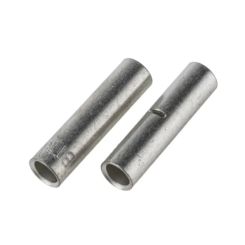 RS PRO Butt Splice Connector Uninsulated Tin Copper Contacts 30mm Length 5.5mm Diameter 841-7677