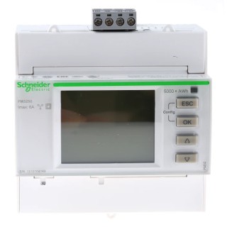 Schneider Electric PM3200 Series 1, 3 Phase Digital LCD Energy Meter with Pulse Output METSEPM3250