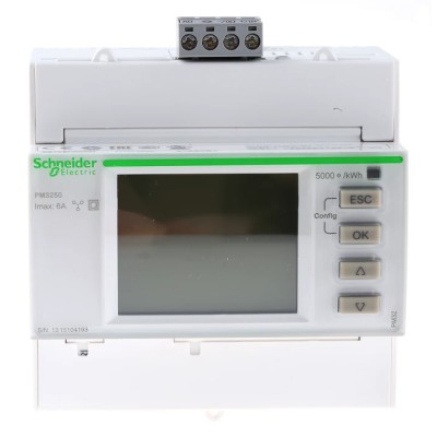 Schneider Electric PM3200 Series 1, 3 Phase Digital LCD Energy Meter with Pulse Output METSEPM3250