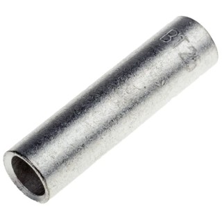 RS PRO Butt Splice Connector Uninsulated Tin Copper Crimp Contact 35mm 6.7mm 841-7686