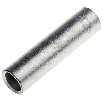 RS PRO Butt Splice Connector Uninsulated Tin Copper Crimp Contact 35mm 6.7mm 841-7686