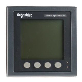 Schneider Electric 3 Phase Digital LCD Energy Meter PM5000 Series METSEPM5111 with ±0.5% Accuracy, 92x92x72mm Dimensions