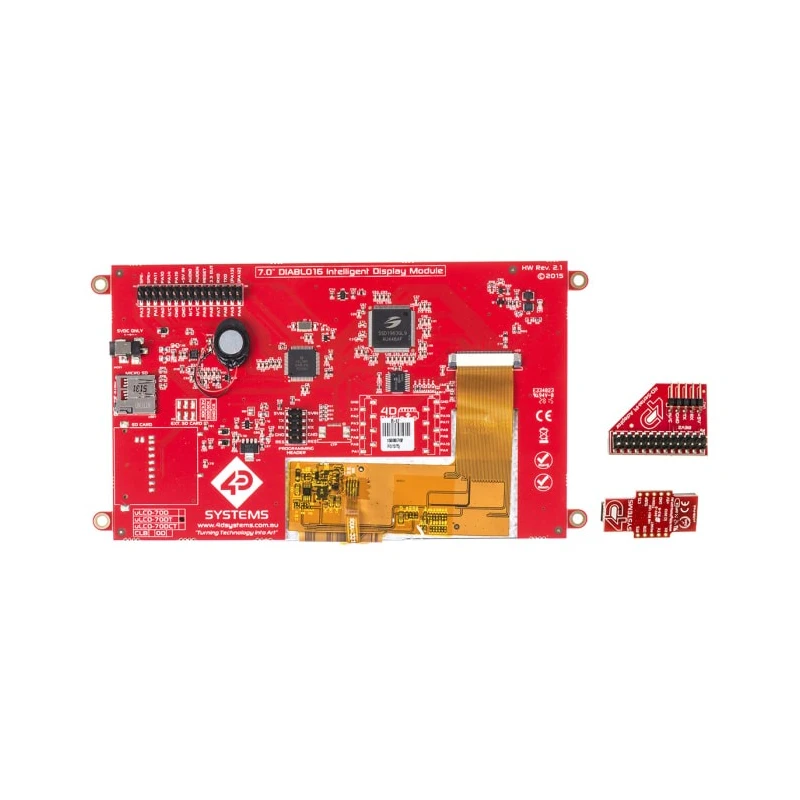 4D Systems 7in Resistive Touch Screen LCD Display Starter Kit SK-70DT-PI