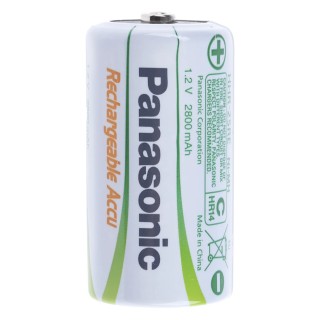 Panasonic NiMH Rechargeable C Battery 1.2V 2.8Ah Durable Standard Termination HHR-2SRE/2B