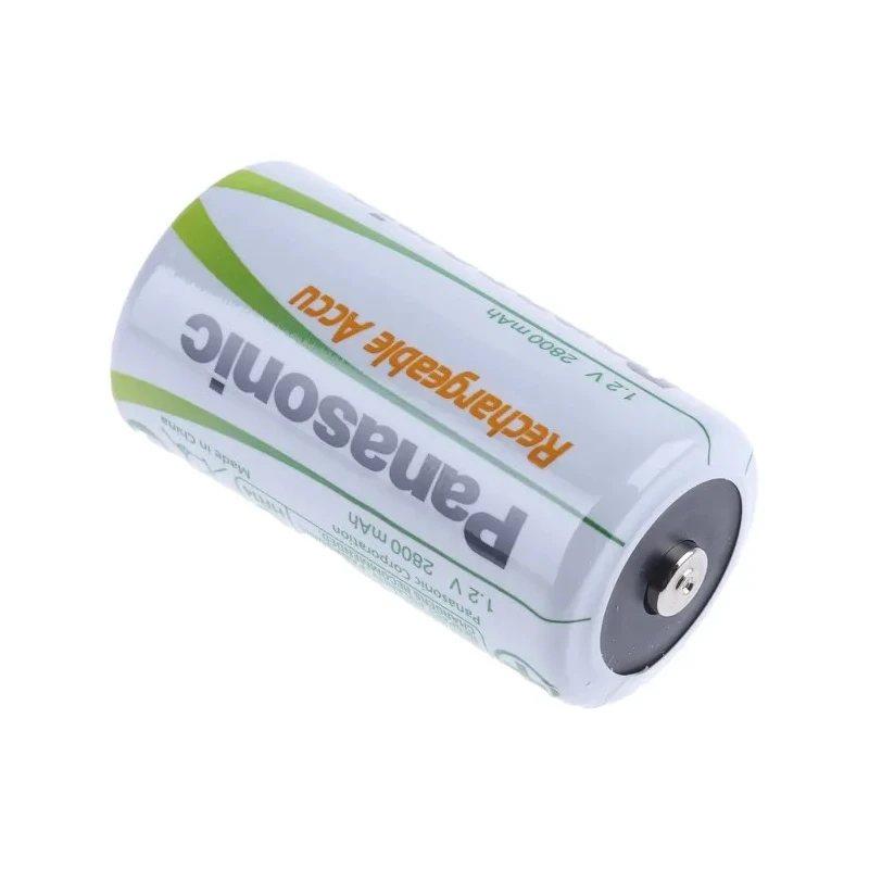 Panasonic NiMH Rechargeable C Battery 1.2V 2.8Ah Durable Standard Termination HHR-2SRE/2B