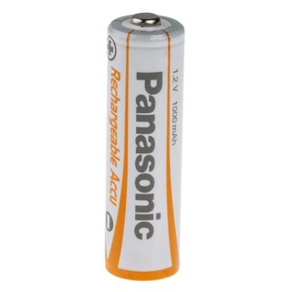 Panasonic AA Nickel Metal Hydride Rechargeable Battery 1 Ah 1.2 V Pack of 4 HHR-3LVE/4BC