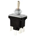 Honeywell Technologies Toggle Switch, Panel Mount, On-Off-On, DPDT, Tab Terminal, 18A, 277V AC, IP68/IP67, Series NT 2NT91-7