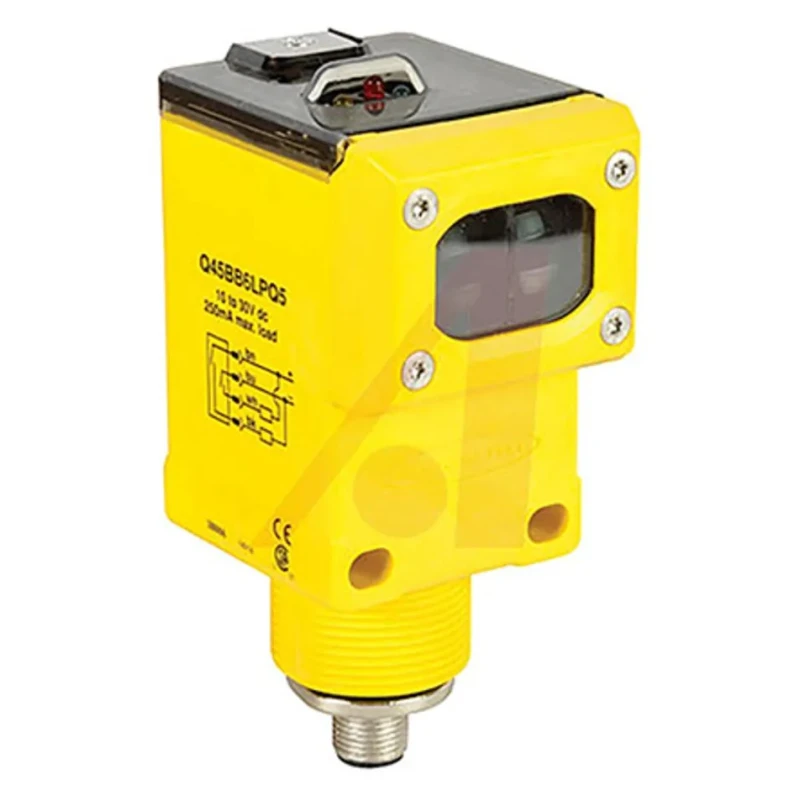 Banner Diffuse Photoelectric Sensor, Block Sensor, 3 m Detection Range, NPN/PNP Output, IP67 Protection 