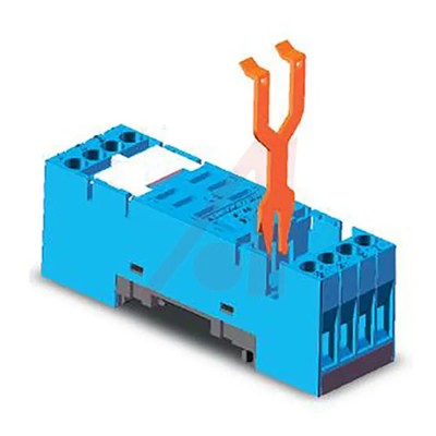 Turck 250V DIN Rail Relay Socket with Screw Terminal, Compatible with C7-X10, C7-W10, C7-A20, C7-T21, C7-G20 Series S7-C