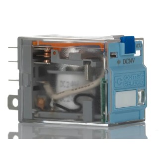Turck Power Relay 24V DC Coil 10A Switching Current DPDT Plug-In Terminal C7-A20FX/024VDC